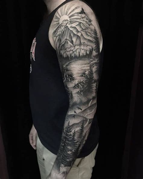 nature arm tattoos|full sleeve nature tattoos.